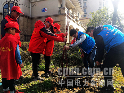 浙能濱海熱電：植樹進社區